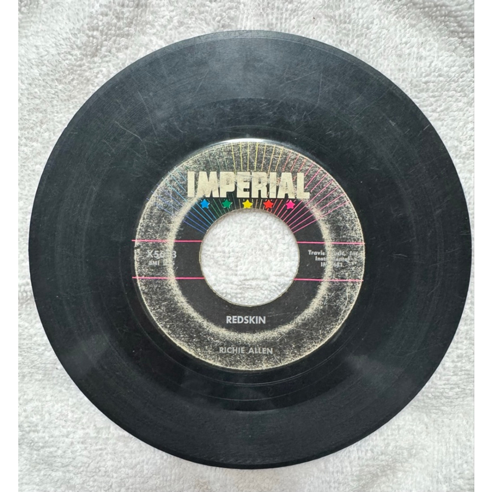 1960 Imperial Records 45 RPM Richie Allen “Stranger From Durango”